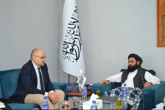 Badruddin Haqqani meets EU special representative in UAE