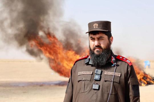 Two tons of narcotics burned in Kunduz