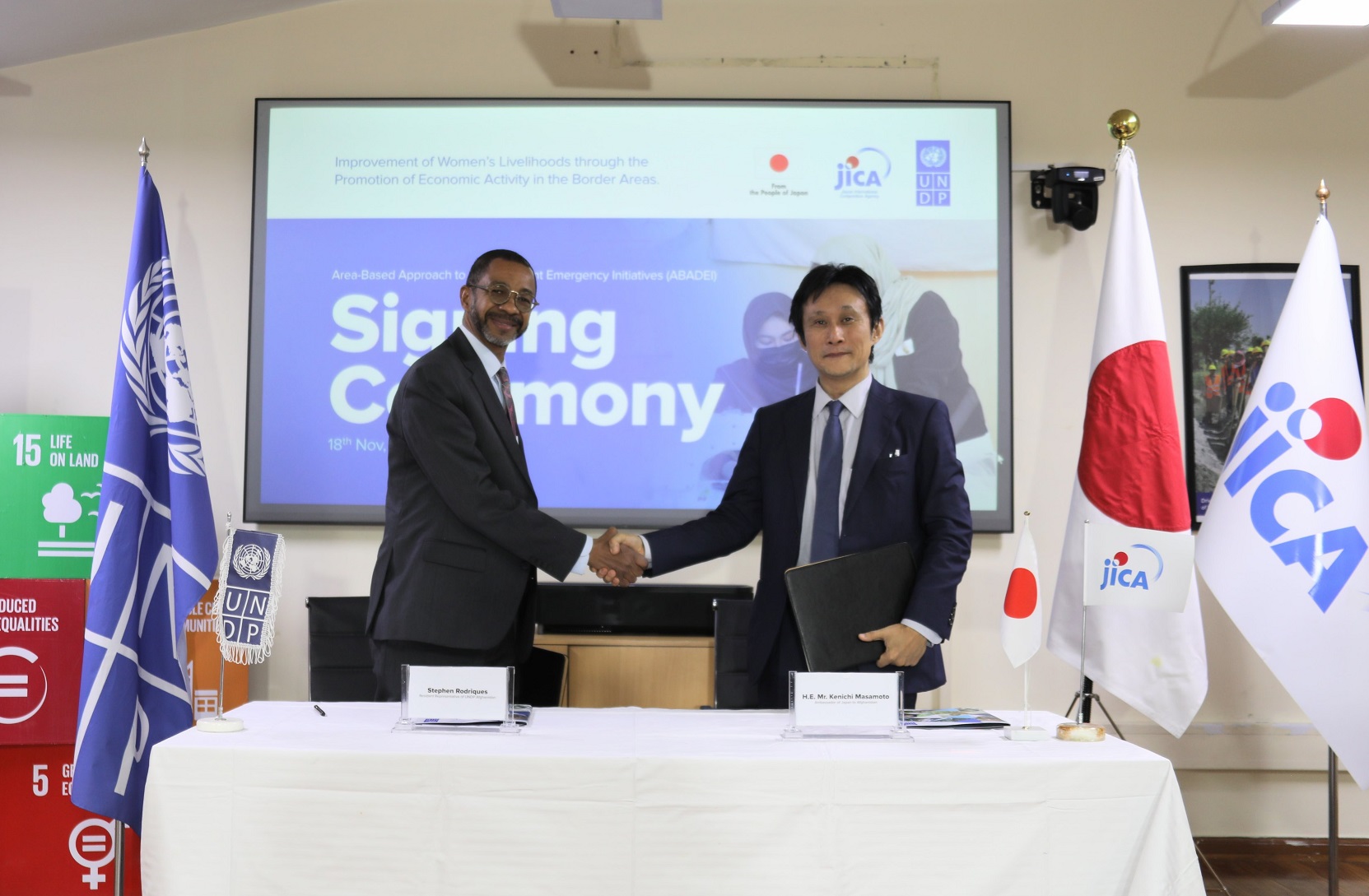 Japan, UNDP ink agreement on empowerment of Afghan women