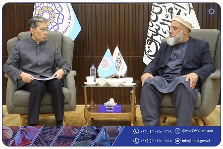 د چين سفير د صنعت له وزير سره د چينايي پانګوالو ستونزې شريکې کړي